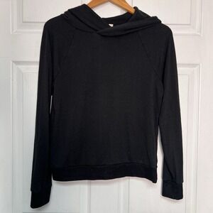 Gap Womens XS Black Hoodie Lightweight Athleisure Gorpcore Loungewear Cozycore